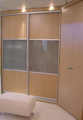 Кухня Эра ЛДСП Зебрано ВС600Г Шкаф навесной стекло горизонтальный (ЭРА)